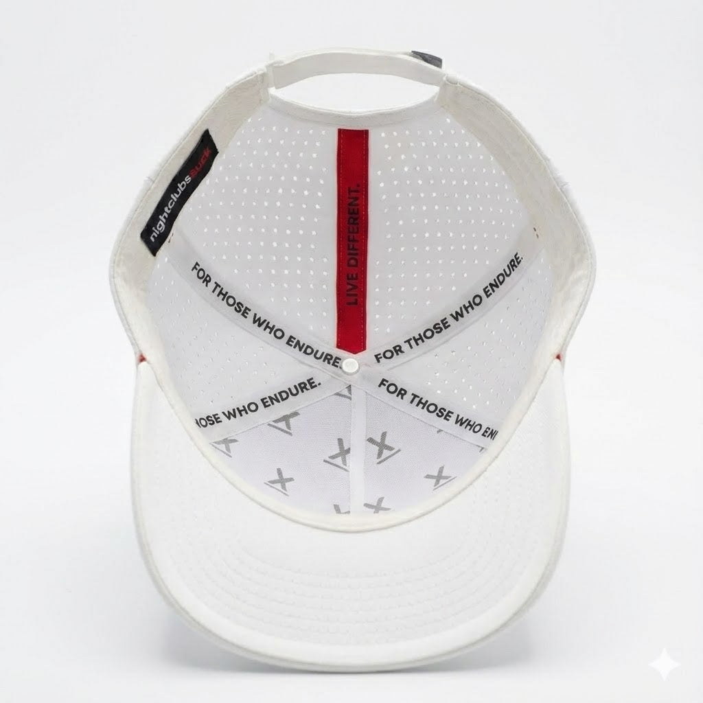 Redline Performance Hat | White